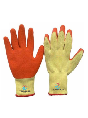 Custom Logo Coated  Latex Safety Gloves